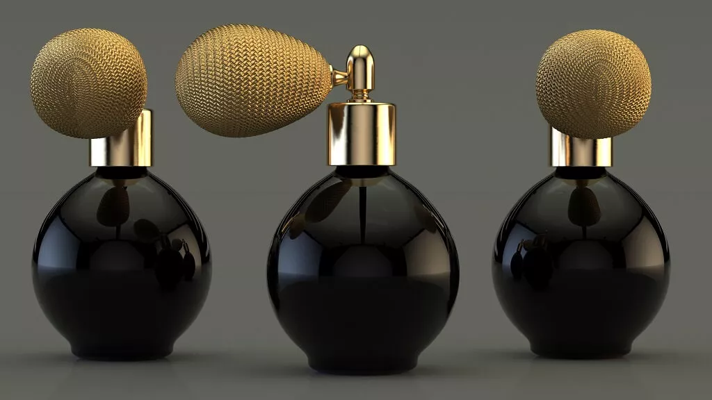 Black Perfume Bottle