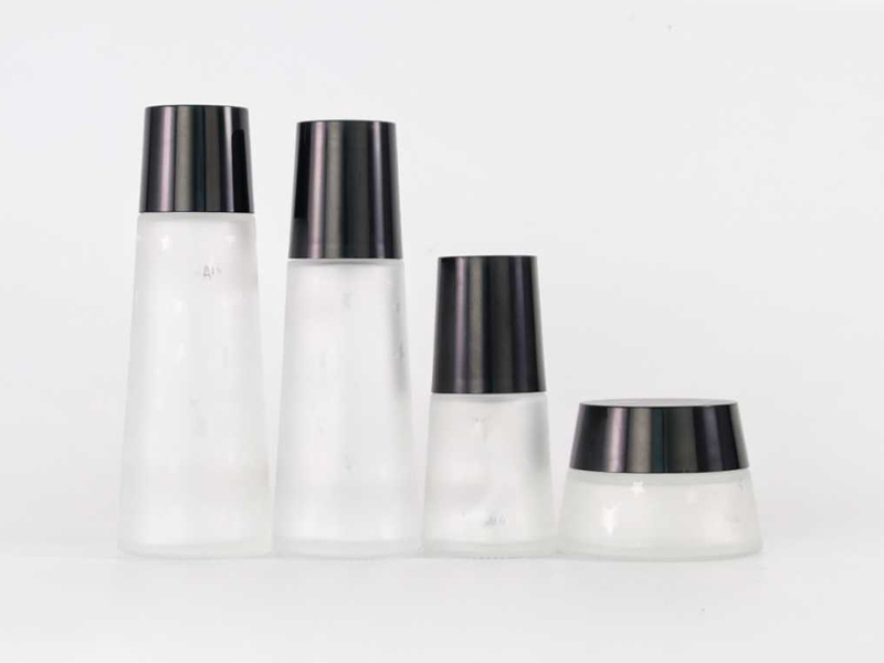Frosted Glass Cosmetic Jar