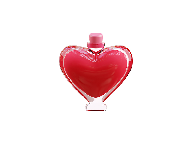 Heart Shaped Nail Polish Bottle