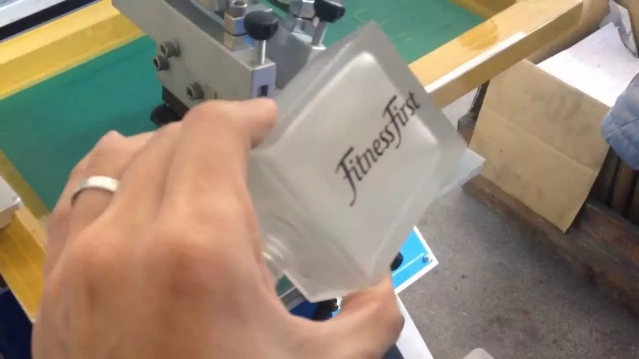Silk Screen Print Glass Perfume Bottle