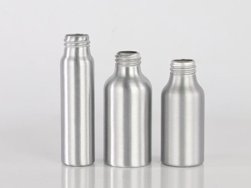 Silver Chrome Airless Pump Bottle