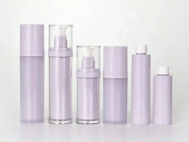 Botellas con bomba sin aire para el cuidado de la piel
