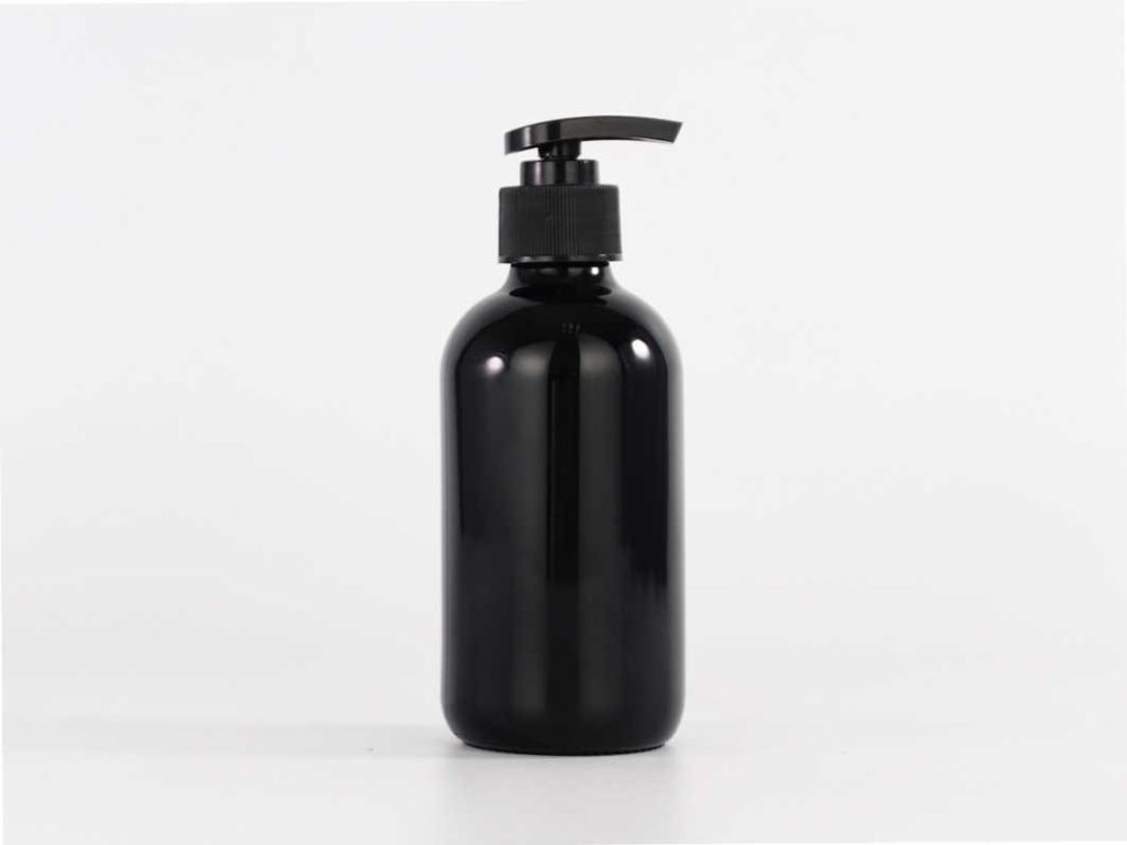 bouteille de lotion violette