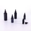 Dark Violet Glass Essential Oil Dropper Bottles