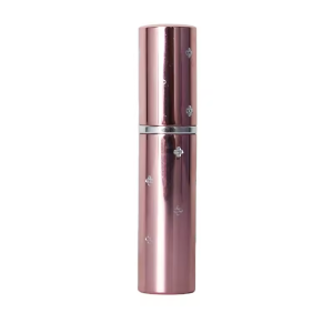 10ml Mini Pink Refillable Aluminum Spray Perfume Glass Bottle-1