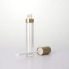 10ml Plastic Lip Gloss Bottles with Bamboo Wood Lid