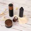 Dark Violet Glass Cosmetic Bottle & Jarp