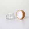 Forest Glass Cream Jar with Bamboo Lid (4)