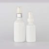 Opal White Boston Lotion Glass Bottle