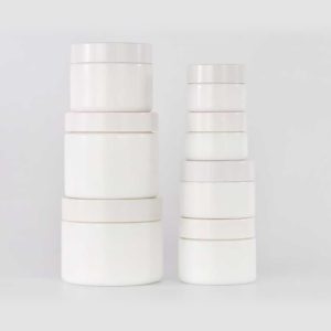 Barattolo di vetro bianco opale generale per imballaggi cosmetici