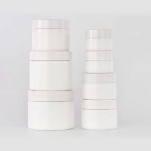 Opal White General Glass Jars