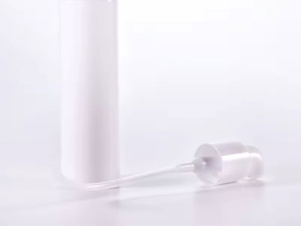 Opal White Glass Bottles with Press Pump