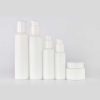 Opal White Sloping Shoulder Glass Bottle & Jar