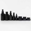 Opaque Black Sloping Shoulder Glass Bottle