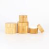 PP Plastic Cream Jars with Bamboo Cover