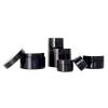 Wide Dark Violet Glass Jar