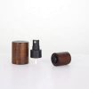 Wooden Cap for Dark Violet Glass Bottle