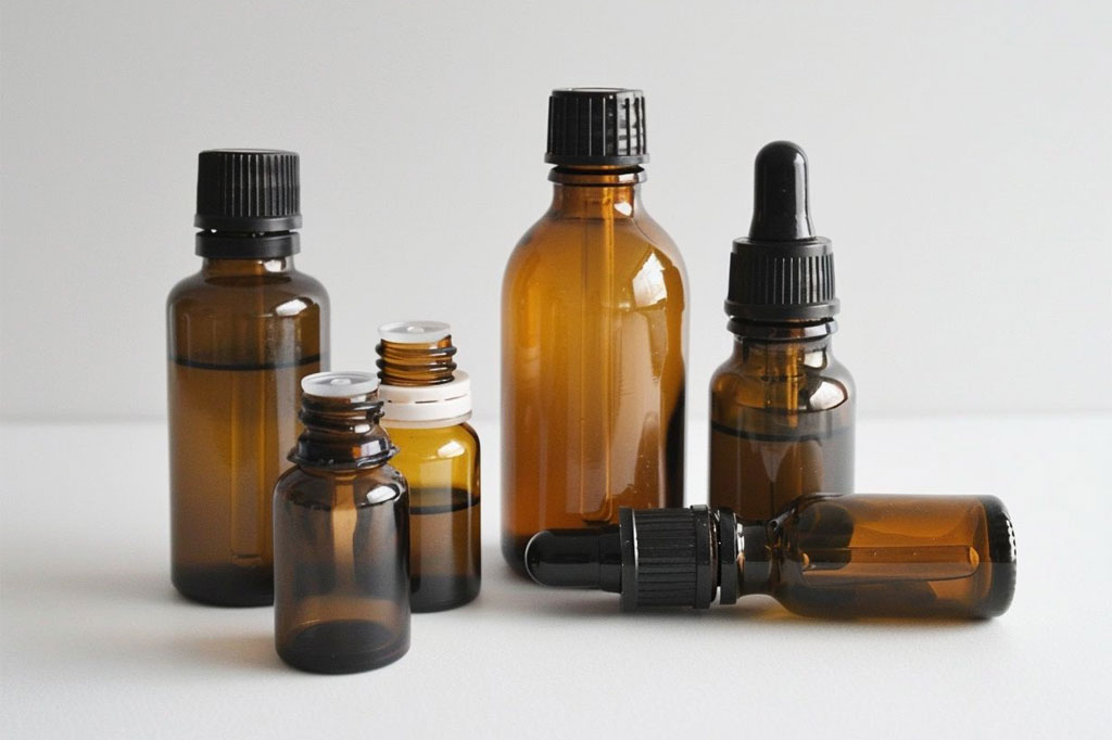 Amber Bottles for Essential Oils