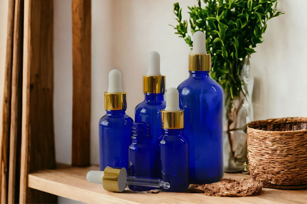 Cobalt Essential Oil Bottle